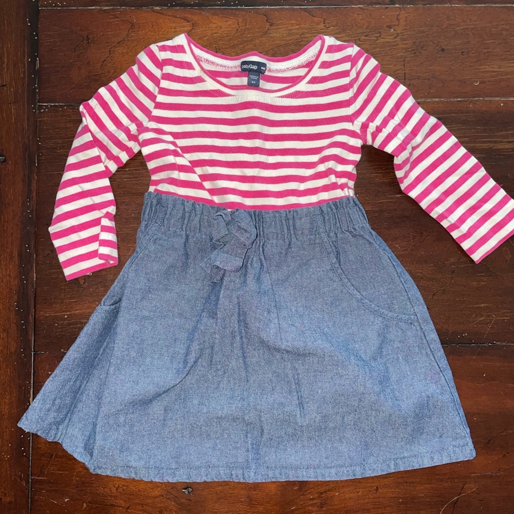 Baby Gap Chambray and Striped Dress